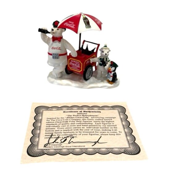 Coca Cola Heritage Collection Numbered Polar Bear "The Perfect Refreshment" 1999 - Picture 6 of 7